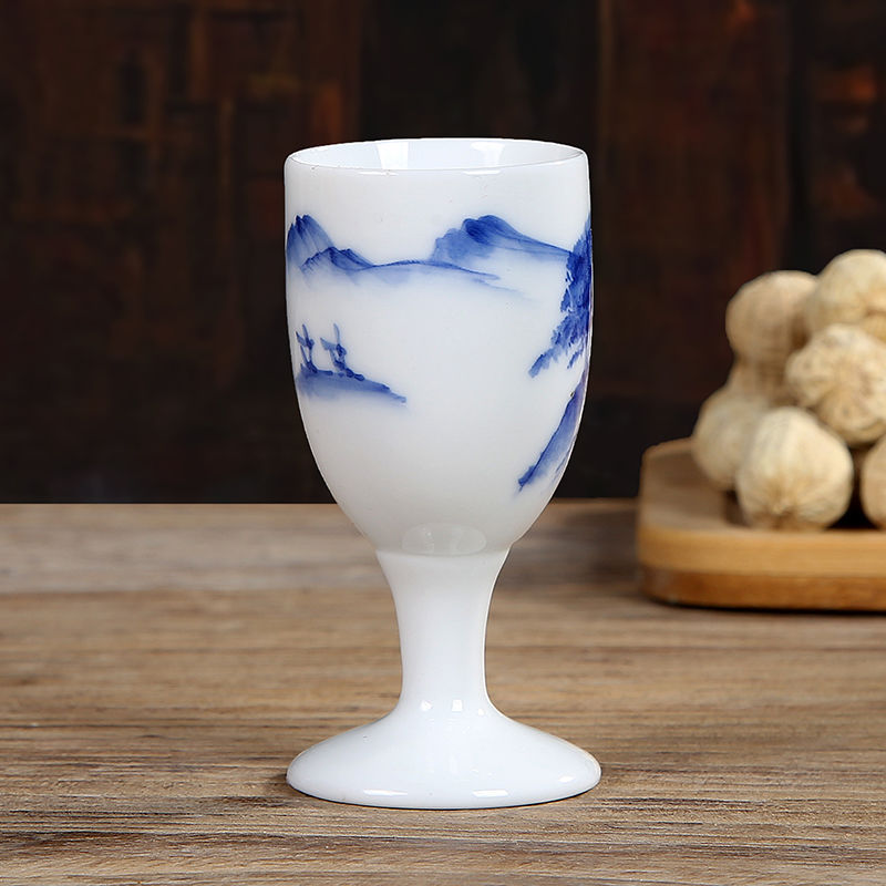 Ceramic Liquor Glass Set Small Wine Glasses