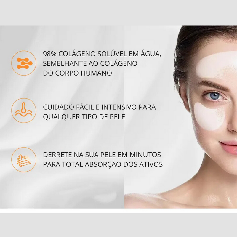 Máscara de Colágeno Absorvível com Serum de Ácido Hialurônico