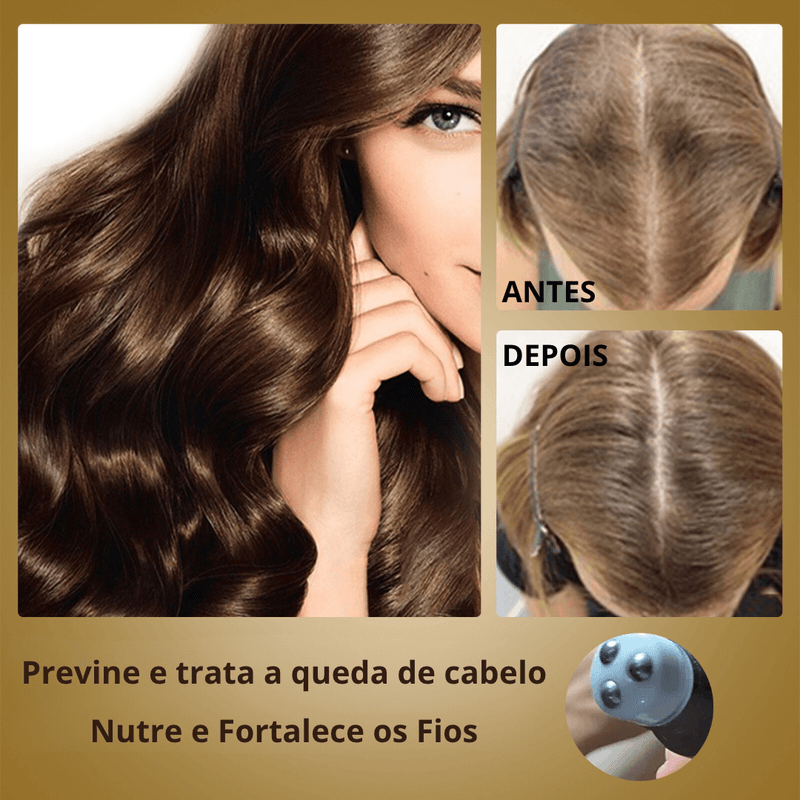 Tônico Capilar Serum Roller Eelhoe Original - Crescimento e Volume dos Fios - Combate a Queda de Cabelo