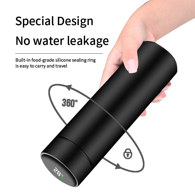 Intelligent Stainless Steel Thermos Bottle Temperature Display Vacuum Flasks Double Walled Coffee Cup Smart Water Bottle Gifts