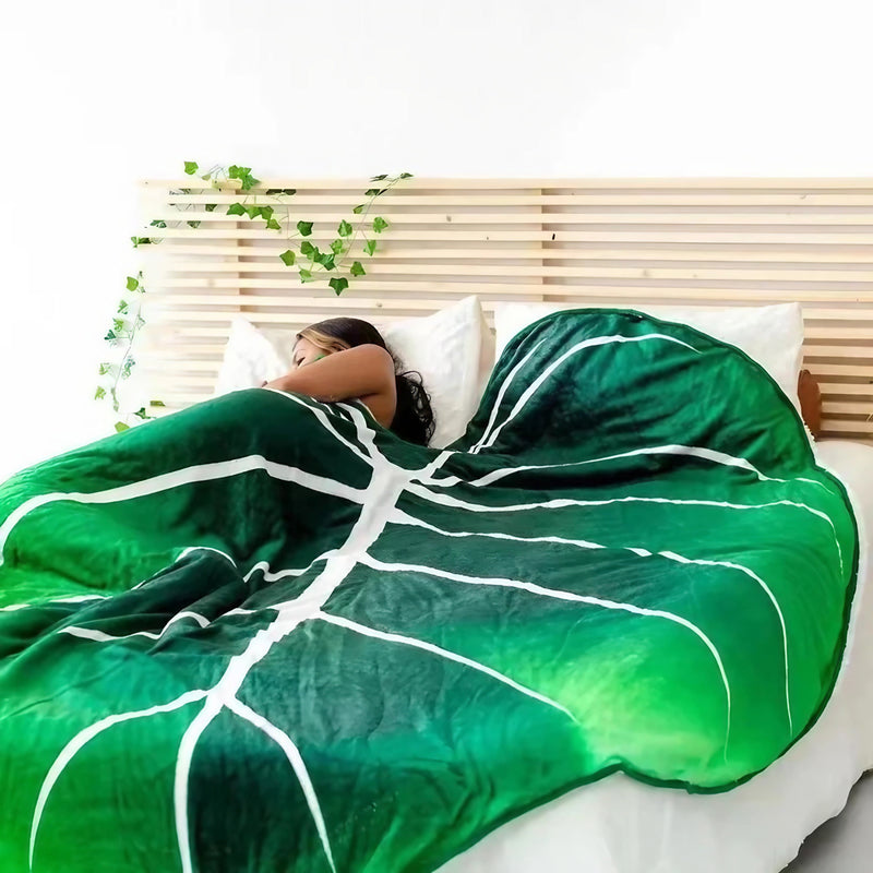 Giant Leaf Cozy Blanket