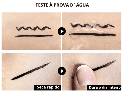 Caneta Delineadora Cat Eyeliner O.TWO.O - Original - à prova d'água com duas pontas