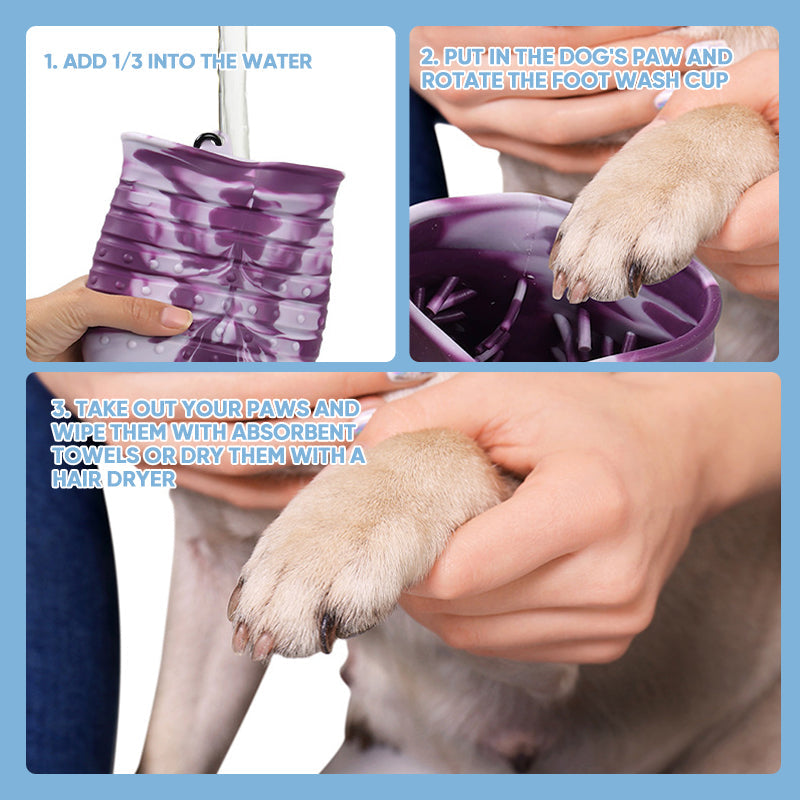 2 in 1 Portable Dog Paw Cleaner Cup